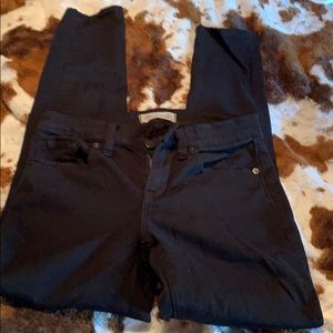 Madewell black size 25 skinny skinny jeans
